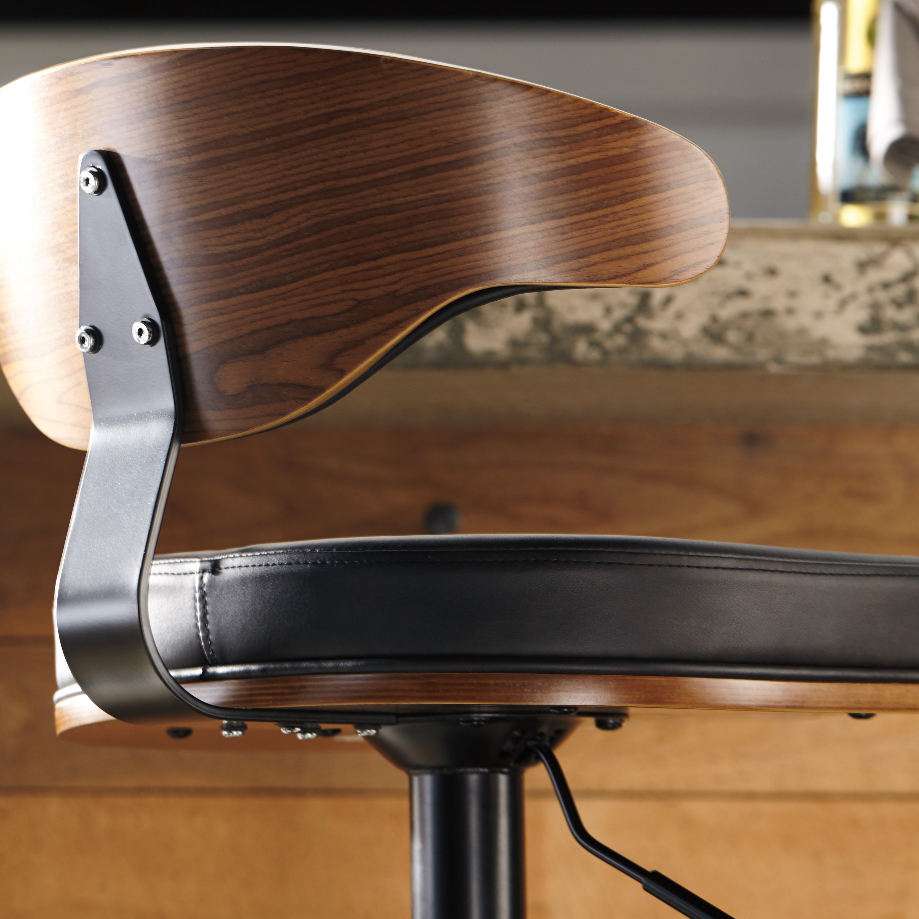 Signature Design by Ashley Adjustable Height Barstools Tall Upholstered